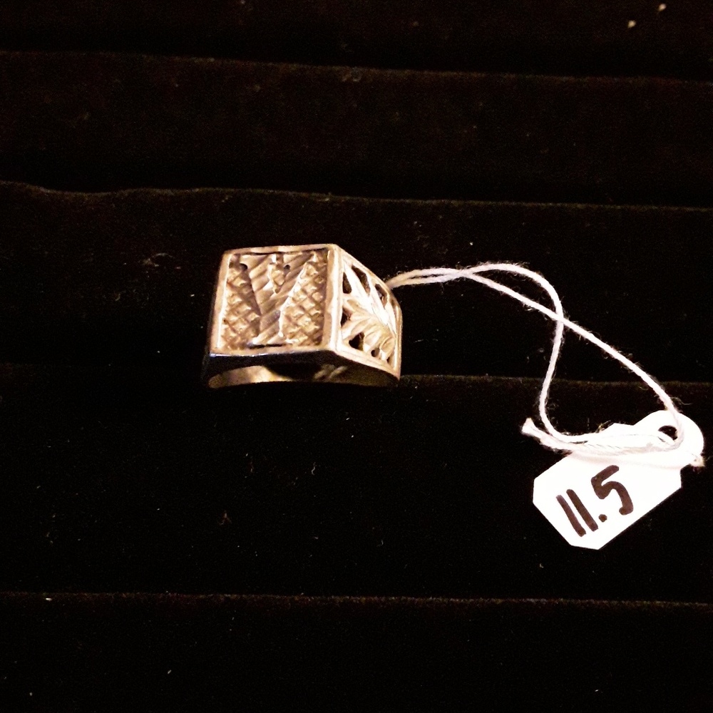 925 man silver ring